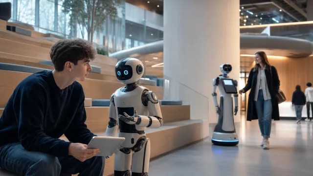 Plusieurs formats de robots observés dans un laboratoire domestique.